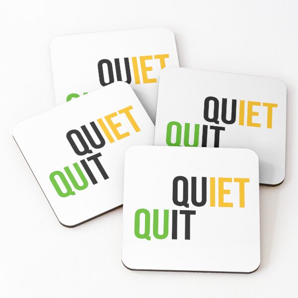 Item preview, Quiet Quit Minimalist Typography | Modern Workplace Humor Trend 2025 designed and sold by artworkathome.