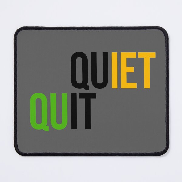 Item preview, Quiet Quit Minimalist Typography | Modern Workplace Humor Trend 2025 designed and sold by artworkathome.
