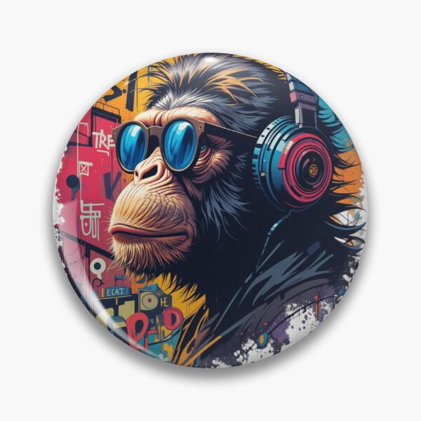 Item preview, Monkey Headphones  designed and sold by DigitalArtTK.