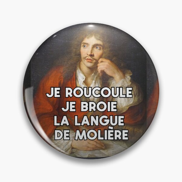 Item preview, "I coo, I grind the language of Molière" - Meme Legends series designed and sold by MarieBlly.