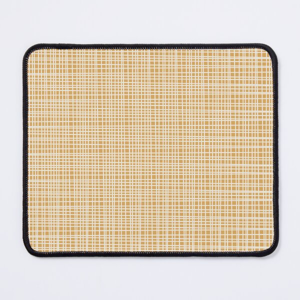 Item preview, Mid Century Modern Minimalist Woven Line Fine Weave Pattern in Muted Mustard Gold designed and sold by kierkegaard.