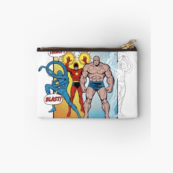 Item preview, Fantastic Four-Inspired Superhero Team – Retro Comic Panel Art Print designed and sold by WhisperFrame.