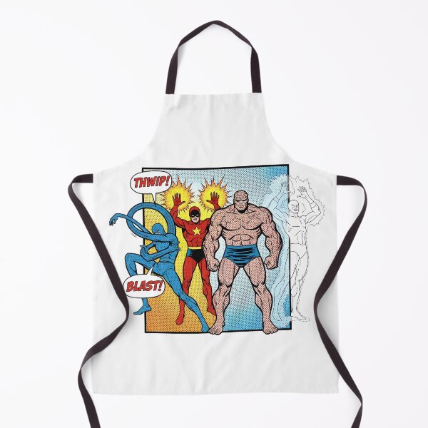 Item preview, Fantastic Four-Inspired Superhero Team – Retro Comic Panel Art Print designed and sold by WhisperFrame.