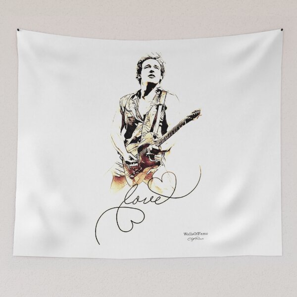Item preview, Bruce Springsteen and Love  Tribute  WallsOfFameAust Digital  Fanart designed and sold by WallsOfFameAust.