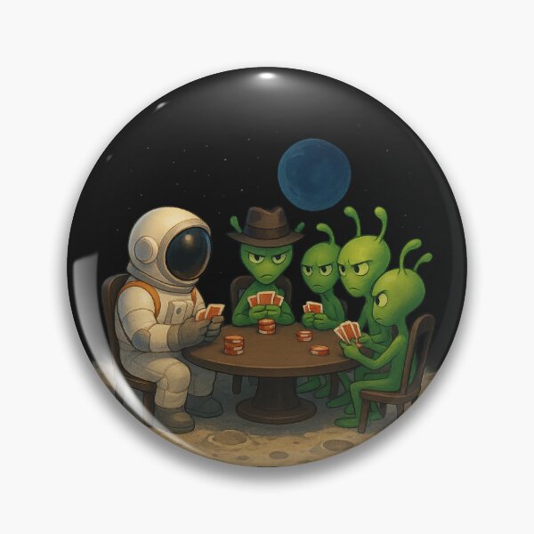 Item preview, Cosmic Card Showdown: Astronaut vs Four Aliens designed and sold by HEERMANArt.