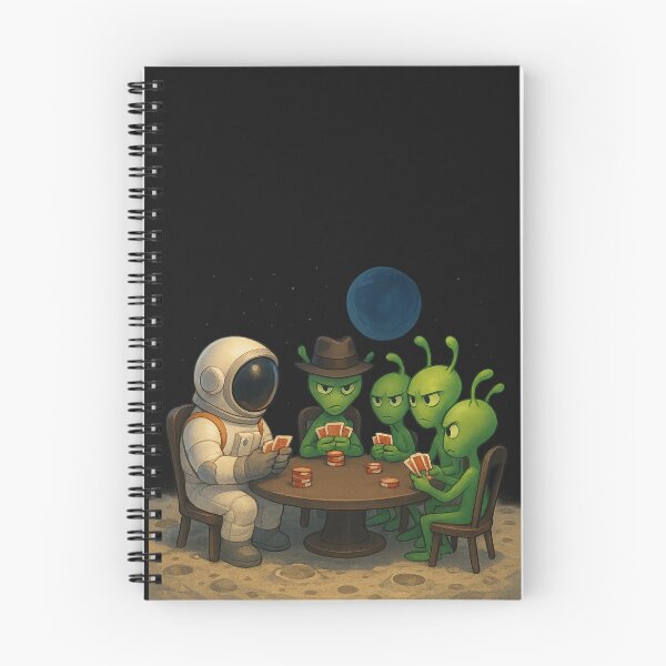 Item preview, Cosmic Card Showdown: Astronaut vs Four Aliens designed and sold by HEERMANArt.