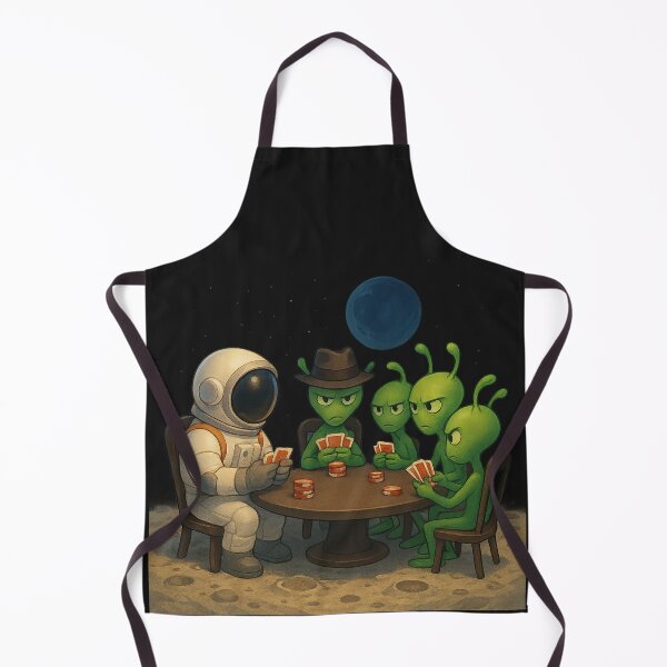 Item preview, Cosmic Card Showdown: Astronaut vs Four Aliens designed and sold by HEERMANArt.