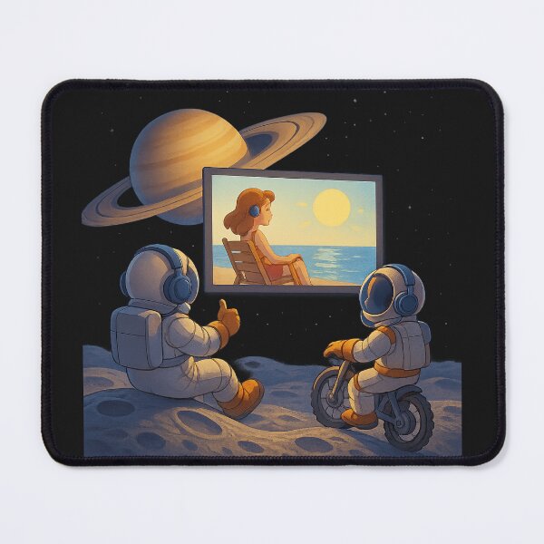 Item preview, Open-Air Cinema in Orbit of the Ringed Planet designed and sold by HEERMANArt.