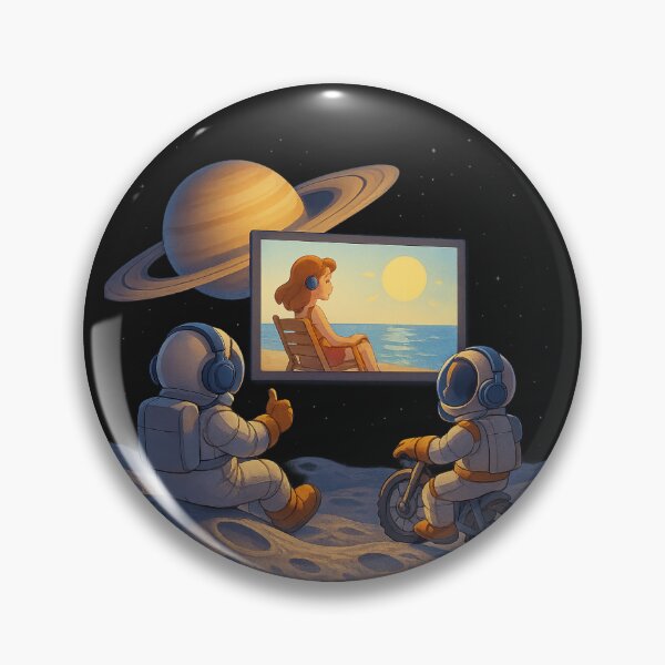Item preview, Open-Air Cinema in Orbit of the Ringed Planet designed and sold by HEERMANArt.