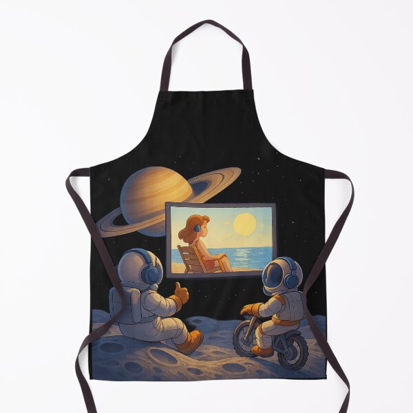 Item preview, Open-Air Cinema in Orbit of the Ringed Planet designed and sold by HEERMANArt.