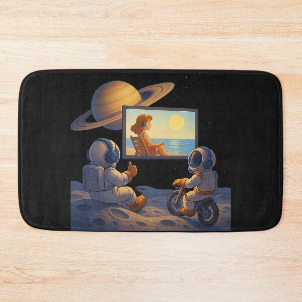 Item preview, Open-Air Cinema in Orbit of the Ringed Planet designed and sold by HEERMANArt.