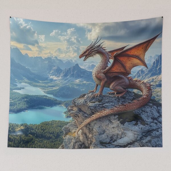 Item preview, Lava Dragon Mountains designed and sold by GrinGalore.