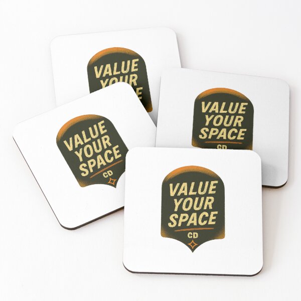 Item preview, Value Your Space – Motivational Typography Print designed and sold by CresdeoDigital.