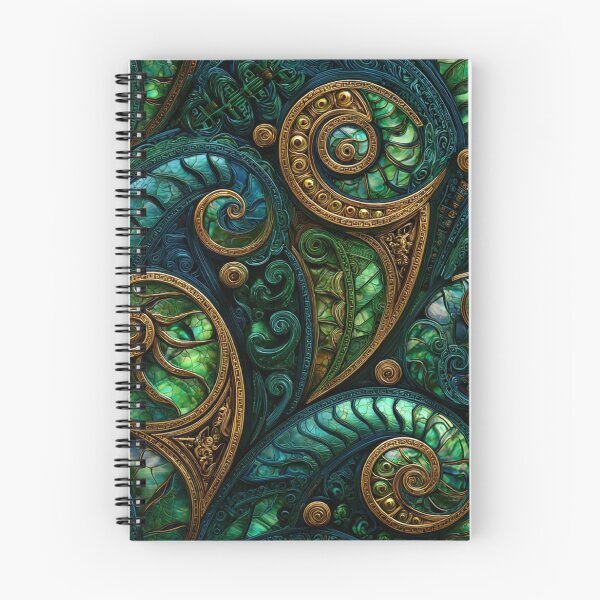 Item preview, New Zealand Māori Paua Pattern Koru Design 457 designed and sold by GrinGalore.