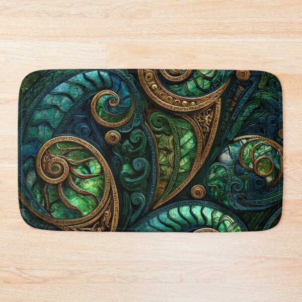 Item preview, New Zealand Māori Paua Pattern Koru Design 457 designed and sold by GrinGalore.