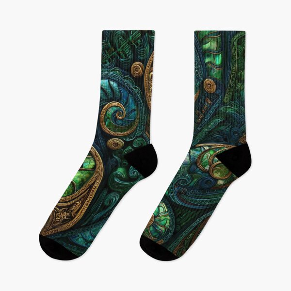 Item preview, New Zealand Māori Paua Pattern Koru Design 457 designed and sold by GrinGalore.