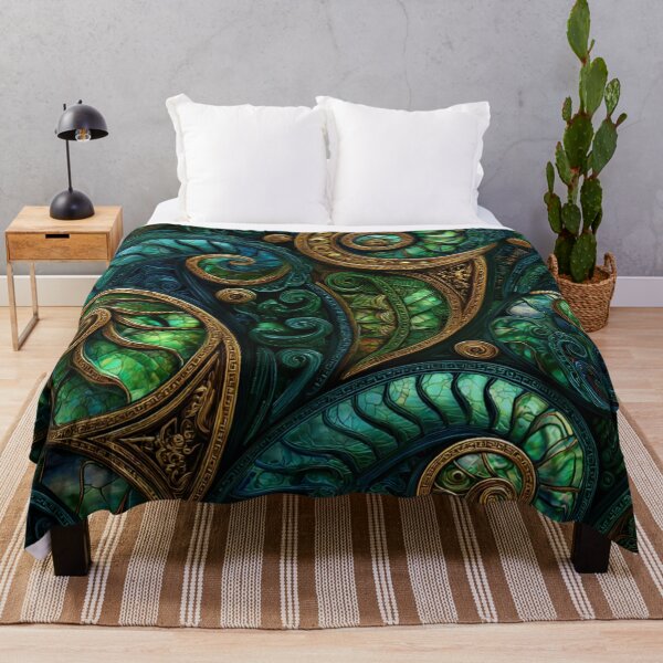 Item preview, New Zealand Māori Paua Pattern Koru Design 457 designed and sold by GrinGalore.