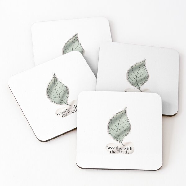 Item preview, Breathe with the Earth – Mindful Nature Leaf designed and sold by ArtByYunus.
