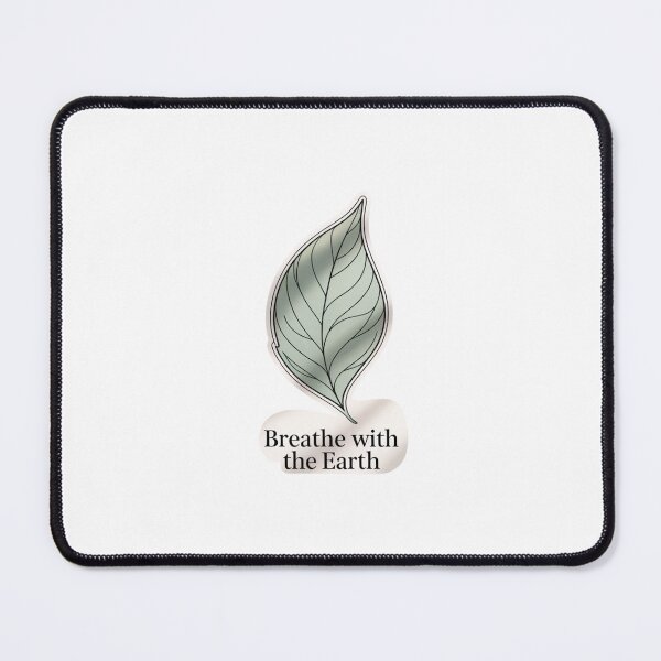 Item preview, Breathe with the Earth – Mindful Nature Leaf designed and sold by ArtByYunus.