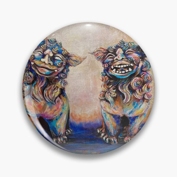 Item preview, Happy Shisa designed and sold by Kate O’C Art.