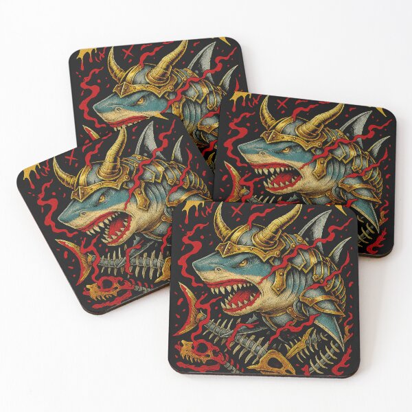 Item preview, Blood Fin Gold Plated Shark designed and sold by ArtWavLab.