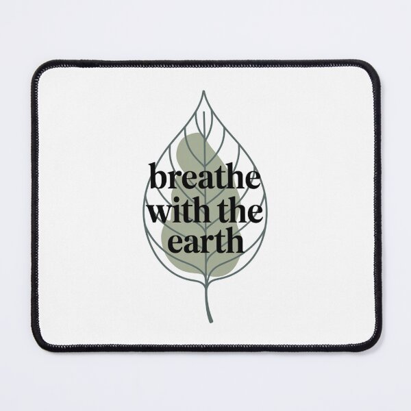Item preview, Breathe with the Earth – Mindful Nature Leaf designed and sold by ArtByYunus.
