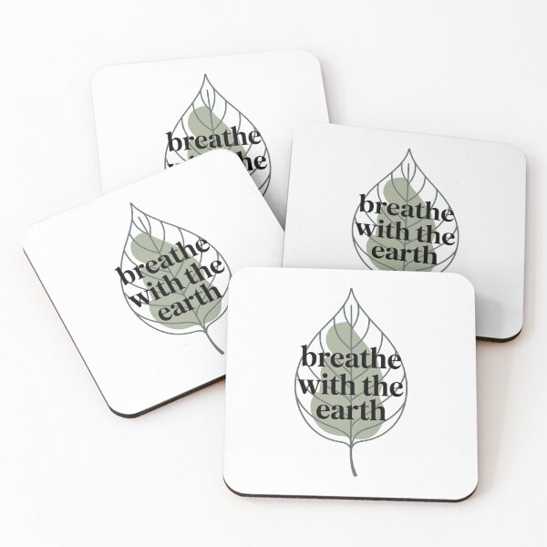 Item preview, Breathe with the Earth – Mindful Nature Leaf designed and sold by ArtByYunus.