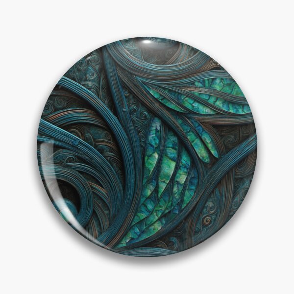 Item preview, New Zealand Māori Paua Pattern Koru Design 458 designed and sold by GrinGalore.