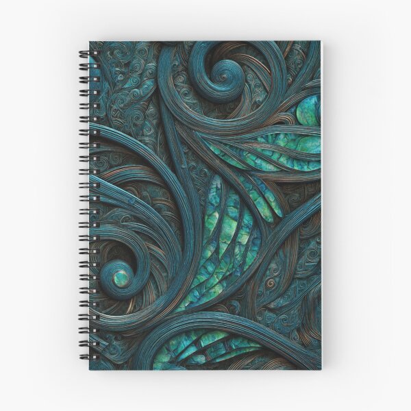 Item preview, New Zealand Māori Paua Pattern Koru Design 458 designed and sold by GrinGalore.