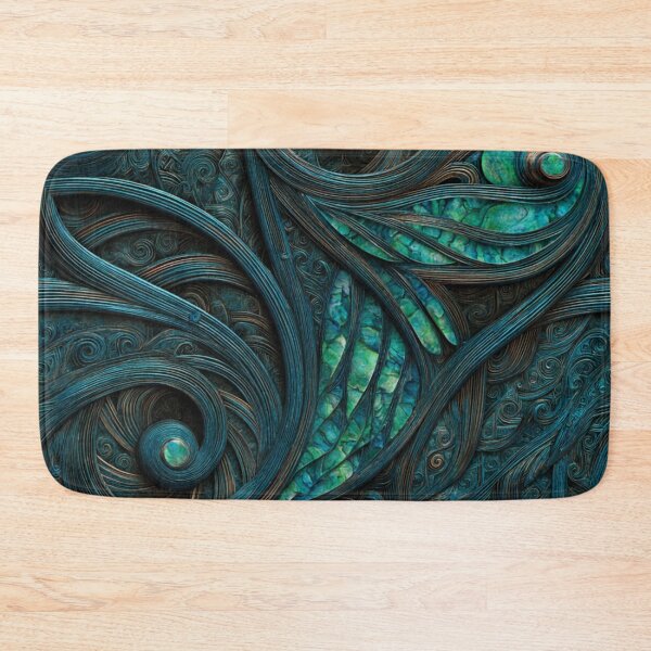 Item preview, New Zealand Māori Paua Pattern Koru Design 458 designed and sold by GrinGalore.