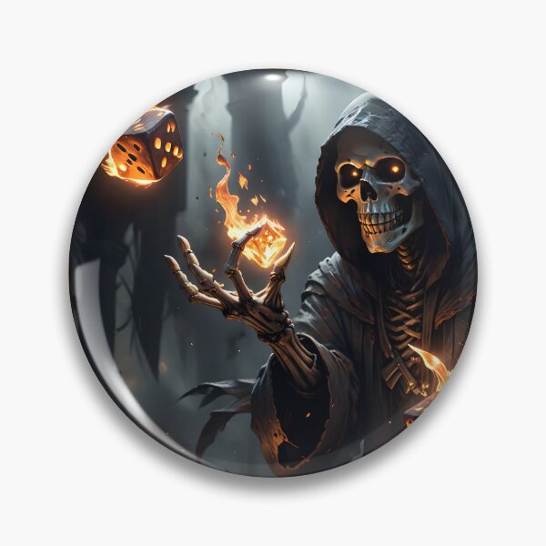 Item preview, Gothic Flames, the guardian of the burning dice. designed and sold by nicky2342.
