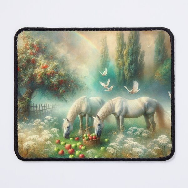 Item preview, Horses Nibbling Apples designed and sold by M-Y-A-R-T-.