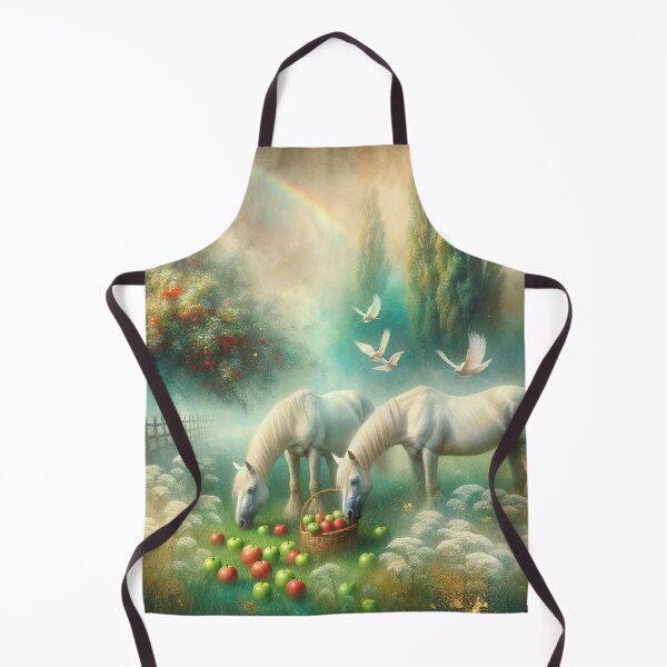 Item preview, Horses Nibbling Apples designed and sold by M-Y-A-R-T-.