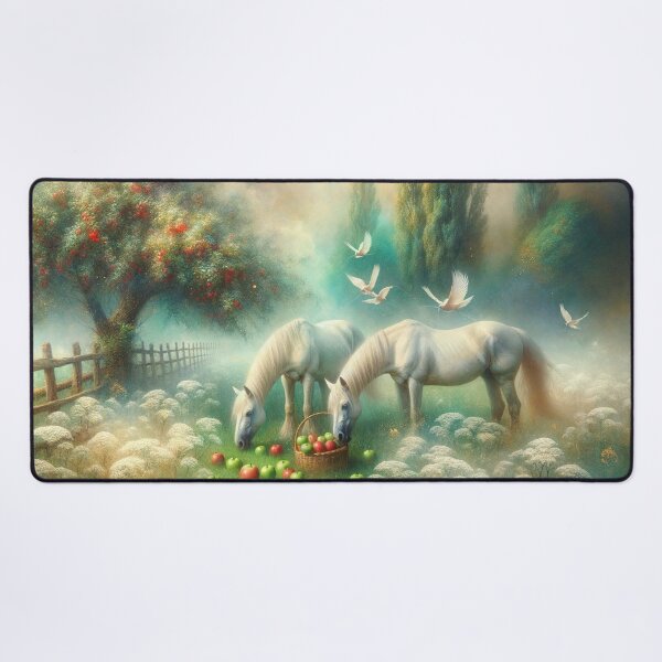 Item preview, Horses Nibbling Apples designed and sold by m-y-A-I-A-R-T-.