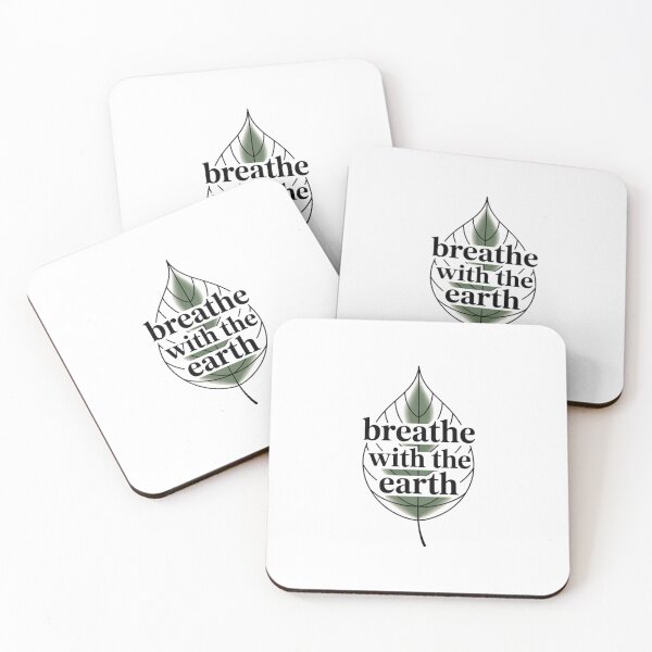 Item preview, Breathe with the Earth – Mindful Nature Leaf designed and sold by ArtByYunus.