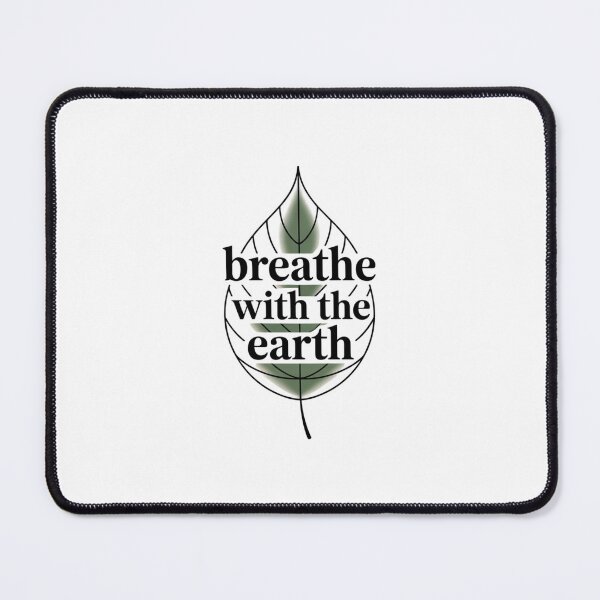 Item preview, Breathe with the Earth – Mindful Nature Leaf designed and sold by ArtByYunus.
