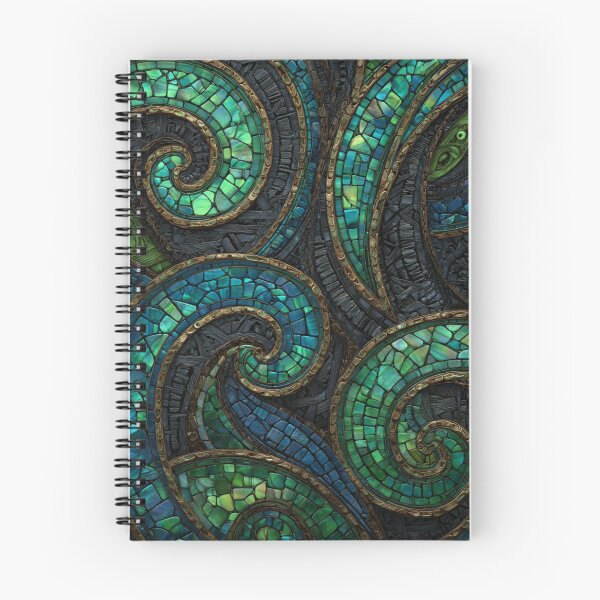 Item preview, New Zealand Māori Paua Pattern Koru Design 459 designed and sold by GrinGalore.