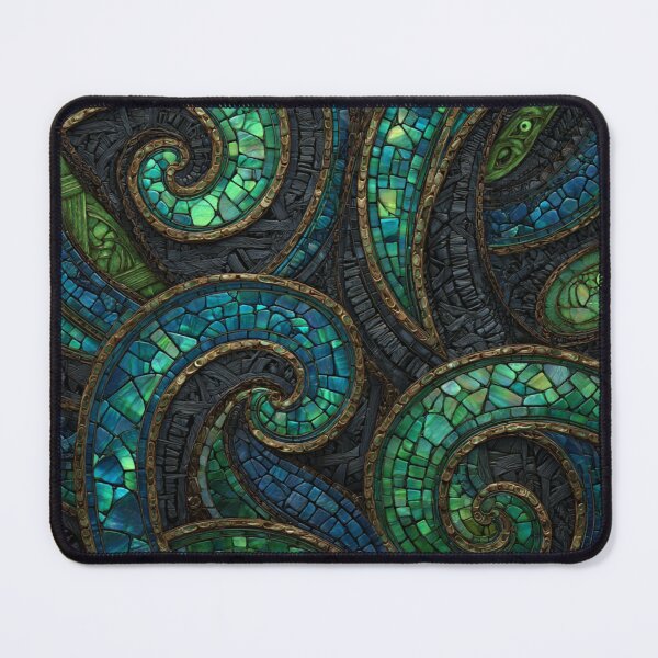 Item preview, New Zealand Māori Paua Pattern Koru Design 459 designed and sold by GrinGalore.