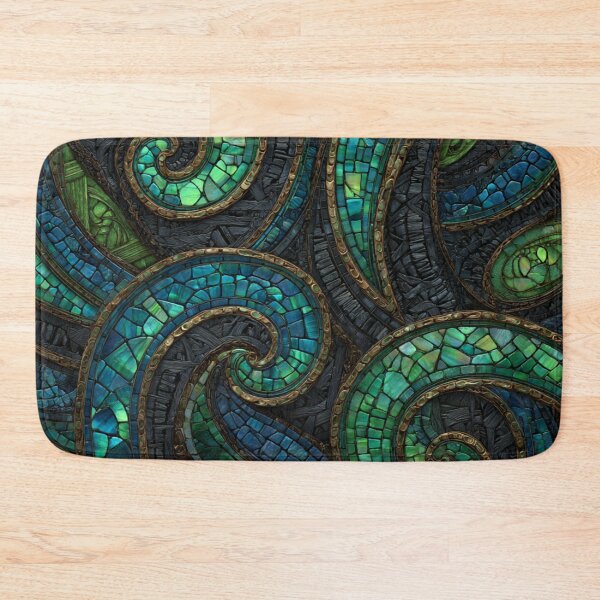 Item preview, New Zealand Māori Paua Pattern Koru Design 459 designed and sold by GrinGalore.