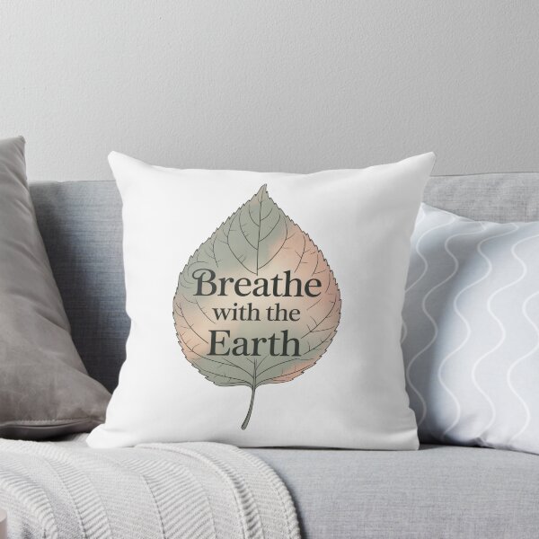 Item preview, Breathe with the Earth – Mindful Nature Leaf designed and sold by ArtByYunus.