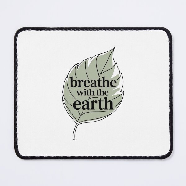 Item preview, Breathe with the Earth – Mindful Nature Leaf designed and sold by ArtByYunus.