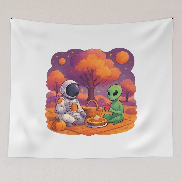 Item preview, Autumn Picnic on Alien Planet designed and sold by HEERMANArt.