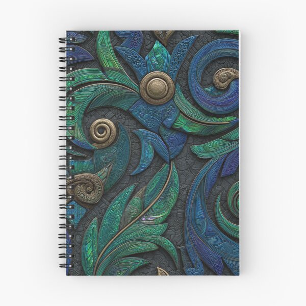 Item preview, New Zealand Māori Paua Pattern Koru Design 460 designed and sold by GrinGalore.