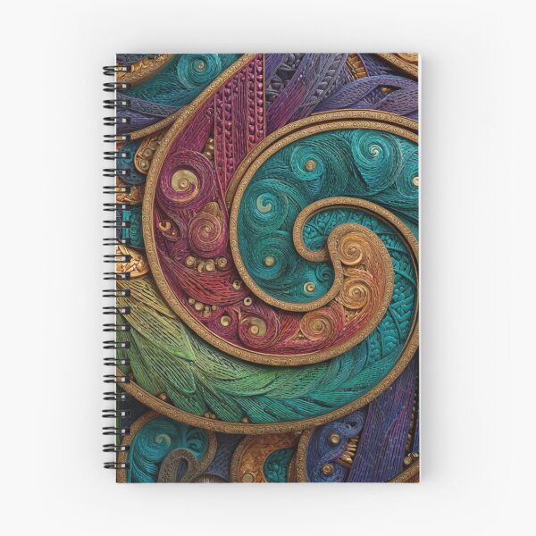 Item preview, New Zealand Māori Paua Pattern Koru Design 461 designed and sold by GrinGalore.