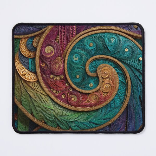 Item preview, New Zealand Māori Paua Pattern Koru Design 461 designed and sold by GrinGalore.