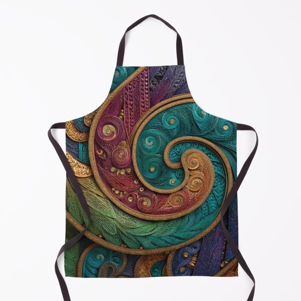 Item preview, New Zealand Māori Paua Pattern Koru Design 461 designed and sold by GrinGalore.