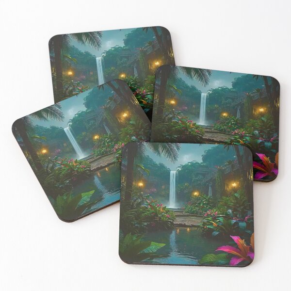 Item preview, Tropical Serenity: A Misty Escape designed and sold by Lilly Land.