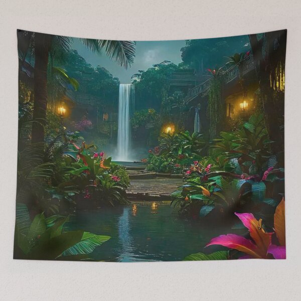 Item preview, Tropical Serenity: A Misty Escape designed and sold by Lilly Land.