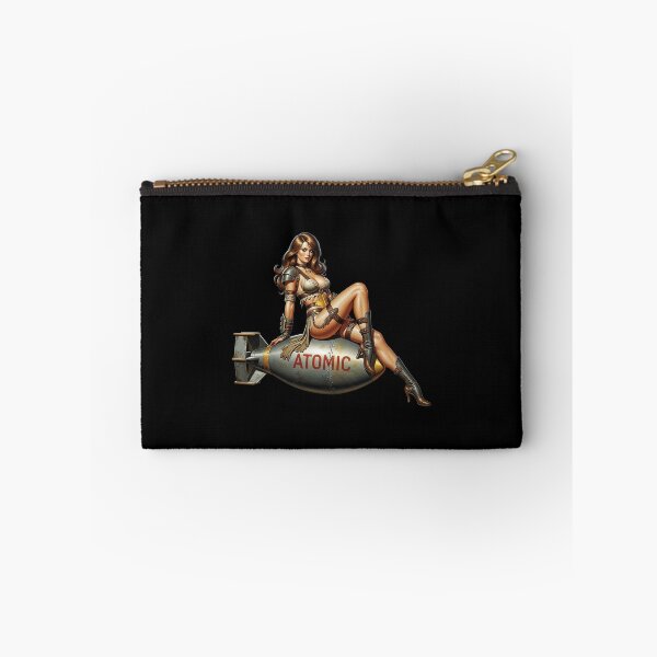 Item preview, Wasteland Pin-up Girl on an Atomic Bomb designed and sold by VintageBazaar.