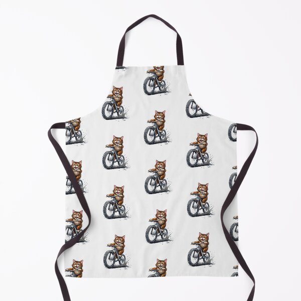 Item preview, "Cat Riding a Bicycle" Men's T-Shirt – Fun Kitten Wheelie Graphic & Eco-Friendly Fashion designed and sold by Colorful-Garden.